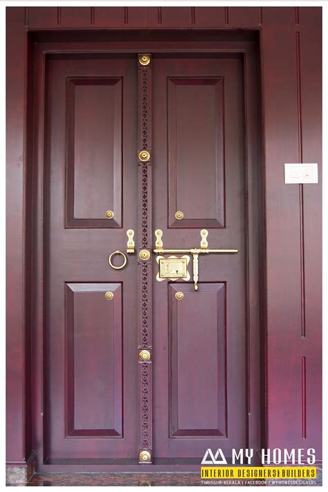 kerala modern front double door designs ideas