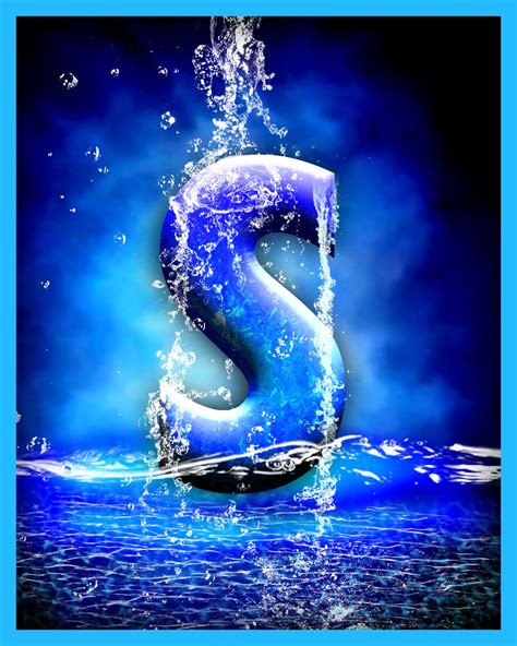 S Letter In Water