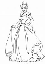 Cinderella Coloring Pages Disney Getcolorings Color Print Printable sketch template