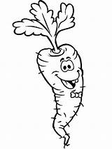 Coloring Pages Carrot Laughing sketch template