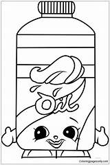 Olivia Oil Shopkins Pages Coloring Color sketch template
