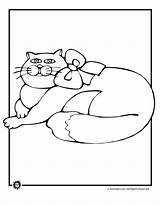 Coloring Cat Fat Pages Jr Printer Send Button Special Print Only Click Use Animal sketch template