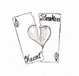 Drawing Sad Drawings Broken Heart Easy Pencil Hearts Sketches Zeichnungen Traurig Simple Draw Zeichnen Traurige Cool Heartbroken Deviantart Cute Bilder sketch template