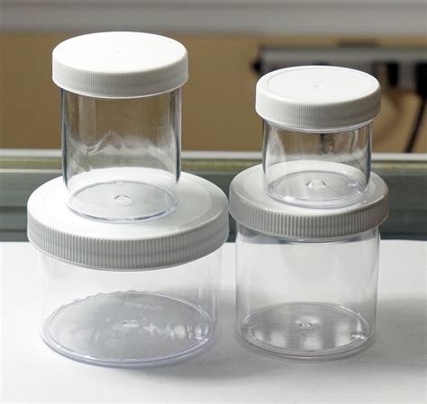 slime containers clear plastic jars  oz  oz  oz  oz etsy
