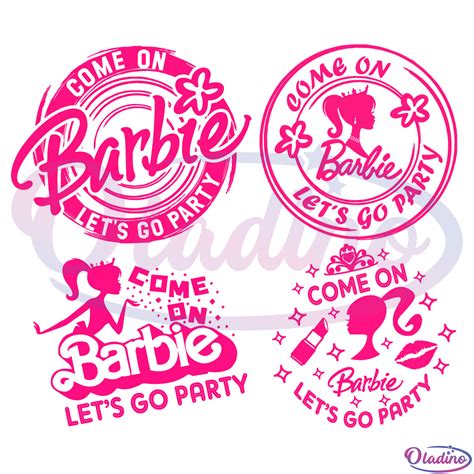 barbie lets  party bundle svg digital file