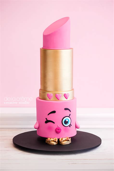 shopkins lipstick cake de la creme creative studio