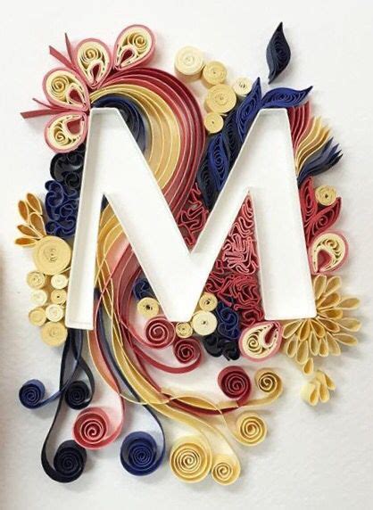 quilling template  letter  quilled  letter unknown quiller paper