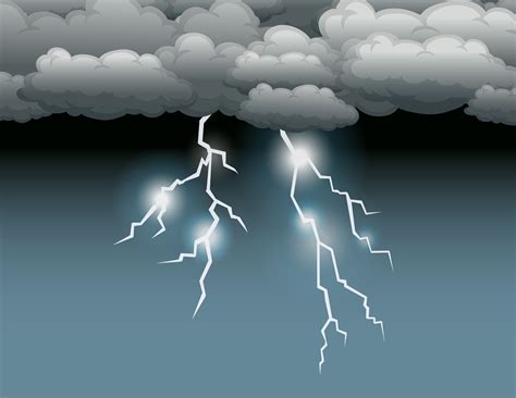 lightning storm vector art icons  graphics
