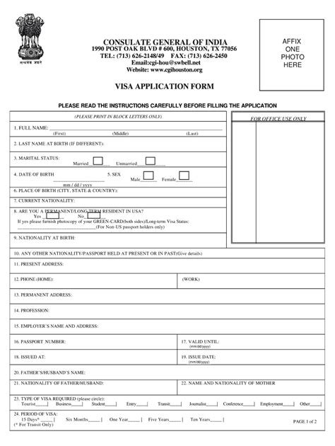 indian visa application form fill   sign printable  template  hot nude porn pic