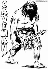 Caveman Colorings sketch template