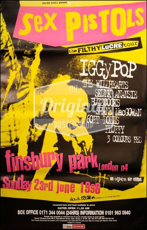 Sex Pistols The Filthy Lucre Tour Poster Original Poster Shop