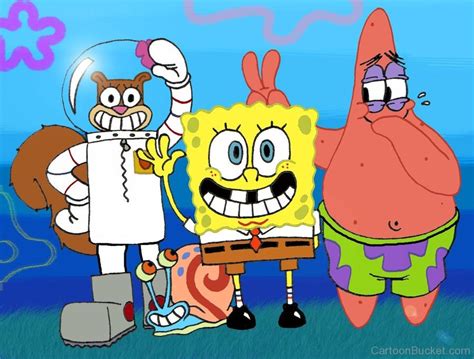 Spongebob Sandy Cheeks And Patrick Star