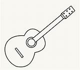 Guitar Drawing Draw Step Acoustic Simple Sketch Easy Outline Drawings Steps Paintingvalley sketch template