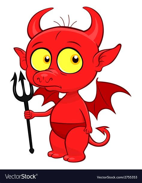 cute demon royalty free vector image vectorstock