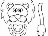 Puppet Coloring Pages Lion Bag Paper Puppets Daniel Animal Clipart Lions Clip Crafts School Craft Para Bible Den Preschool Reading sketch template
