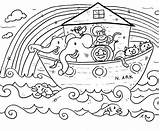 Ark Noah Drawing Noahs Coloring Pages Getdrawings sketch template
