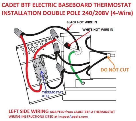 electric baseboard heater wiring diagram thermostat electric electrical
