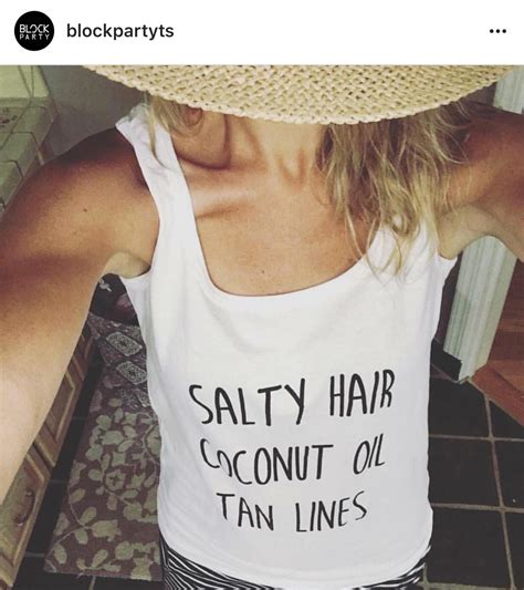 salty hair coconut oil tan lines