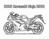 Ninja Coloring Kawasaki Pages Motorcycle Printable Kids Adult sketch template