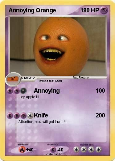 pokemon annoying orange   annoying  pokemon card