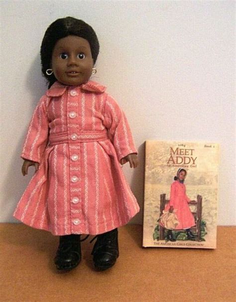 American Girl Addy Mini Doll And Book Pleasant Co Glass Eyes Ebay