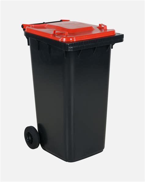 refuse bin   red lid