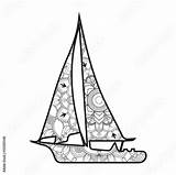 Colorare Vela Barca Vettoriale As2 sketch template