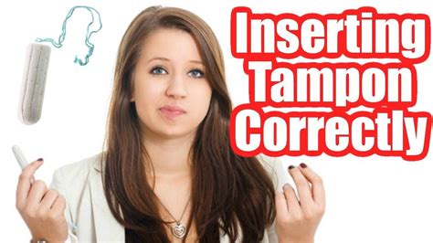 How To Insert A Tampon For The First Time Correctly Demonstration
