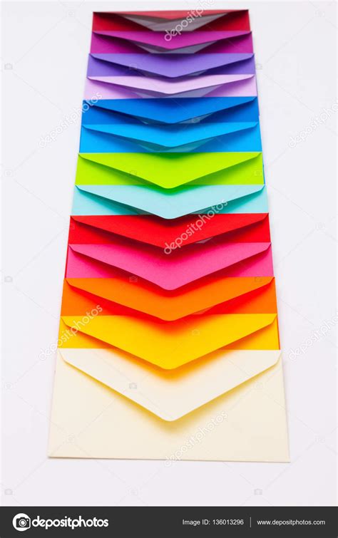 colored envelopes   desk stock photo  capturelight
