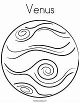Venus Coloring Planet Pages Twistynoodle Noodle Built California Usa sketch template