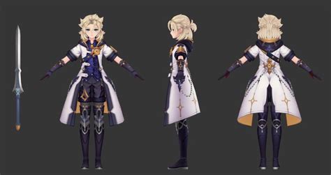 three different views of the character from final fantasy