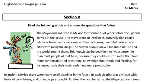 engish st additional language exam paper  memo grade   teacha