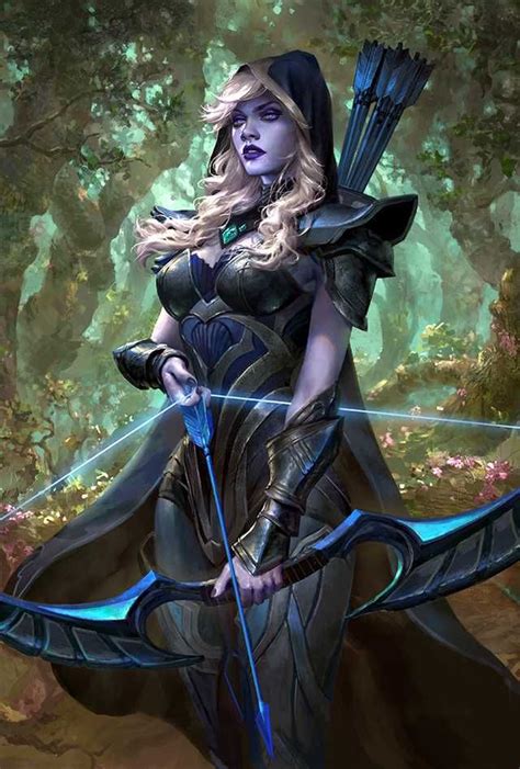 archer ranger dandd character dump imgur fantasy female warrior drow