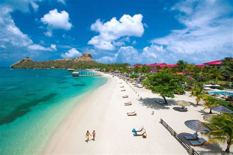 overwater bungalows   sandals grande st lucian