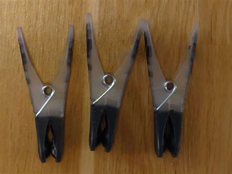 Clothespin Clamps Black