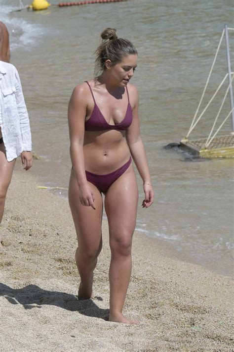 Olympia Valance In A Bikini Enjoys The Beach With Friends