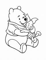 Coloring Pooh Winnie Pages Piglet Popular Piglets sketch template