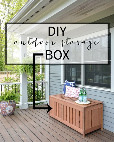 diy outdoor storage box  chronicles  home