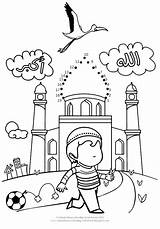 Islamic Coloring Worksheets Dot Dots Activities Kids Islam Muslim Pages Joining Connect Studies Ramadan Sheets Homeschooling Drawing Colouring Printable Mewarnai sketch template