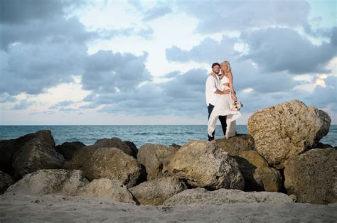 miami beach wedding at sunset wedding bells and seashells