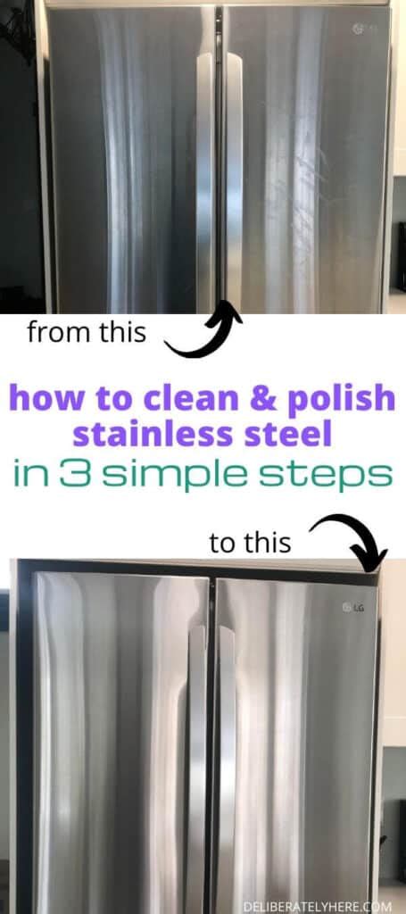 clean stainless steel refrigerator door   remove