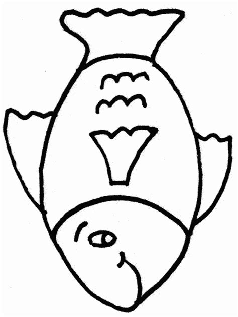 fish outline colouring pages