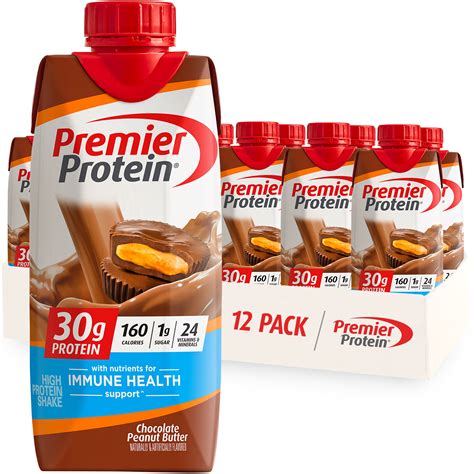 premier protein shake chocolate peanut butter  protein  fl oz