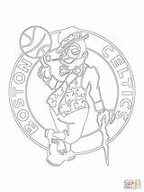 Celtics Boston Coloring Nba Logo Pages Kobe Bryant Players Basketball Drawing Lebron Printable Terrier James Santa Funny Color Schnauzer Sport sketch template