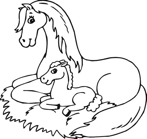 coloring page   horse  svg png eps dxf file