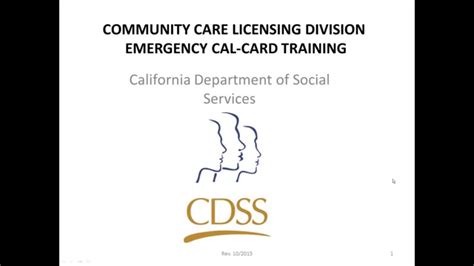 ccld emergency cal card training youtube