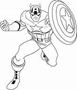 Captain America Drawing Cartoon Pages Coloring Draw Wecoloringpage Superhero Af Marvel Getdrawings Paintingvalley sketch template
