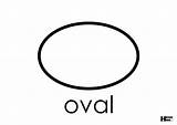 Oval Template Printable Large Shape Clipart Shapes Templates Clip sketch template