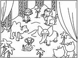 Zoo Cirque Coloriages Colorier Sauvages Animals Circus Jedessine Circo Remarquable Charivari sketch template