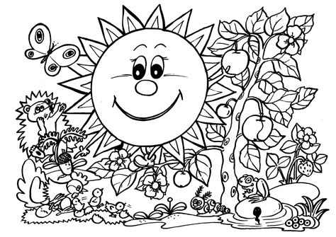 nature coloring pages  kids printable wallpapers hd references